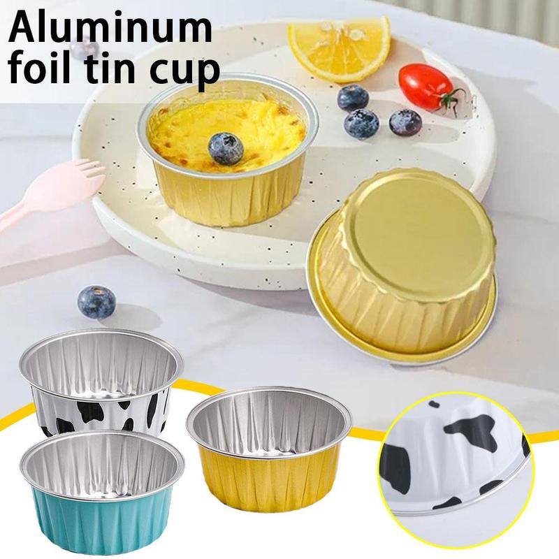 Product Introduction of Pudding Cup Cake Shrimp Egg Mold Cake Air Fryer Special Bowl Tin Paper Box Small Baking Tray Tin Paper Box 32