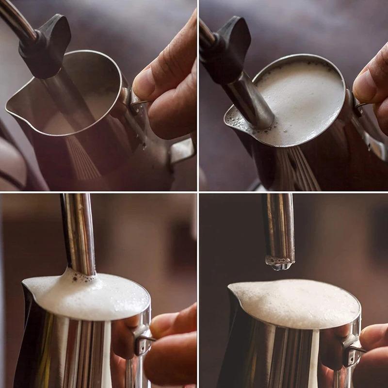 Stainless Steel Milk Frothing Pitcher Espresso Steam Coffee Barista Craft Latte Cappuccino Milk Cream Cup Frothing Jug Pitcher Pour 2