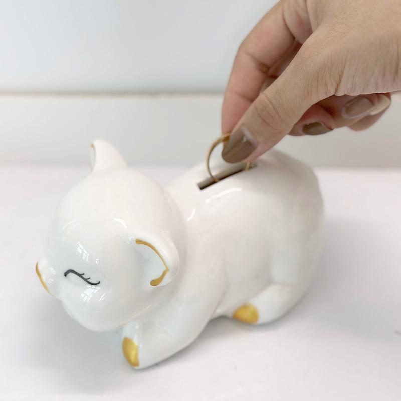 Heo đựng nhẫn - Heo sứ cao cấp Bát Tràng size mini dáng dài siêu sang và đáng yêu quà tặng decor ống tk Tiệm Heo Soda