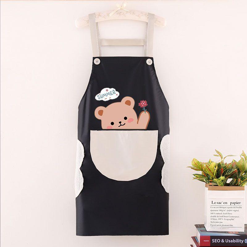 Tạp Dề Nhà Bếp, Gia Dụng, Thiết Kế Đơn Giản, Dành Cho Nam Và Nữ, Phong Cách Nhật Bản Và Hàn Quốc, Chống Thấm Nước Và Chống Dầu, Dễ Thương, Thích Hợp Cho Người Lớn, Hàng Mới Về 6
