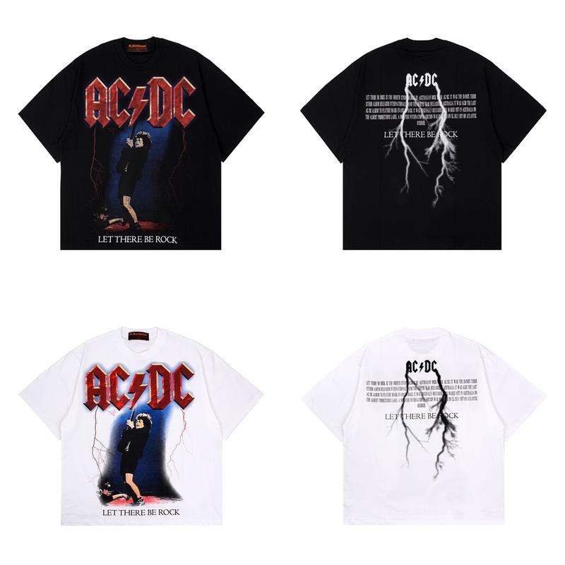 Tshirt Oversize NonWash ACDC Let There Be Rock Vintage Tees 0