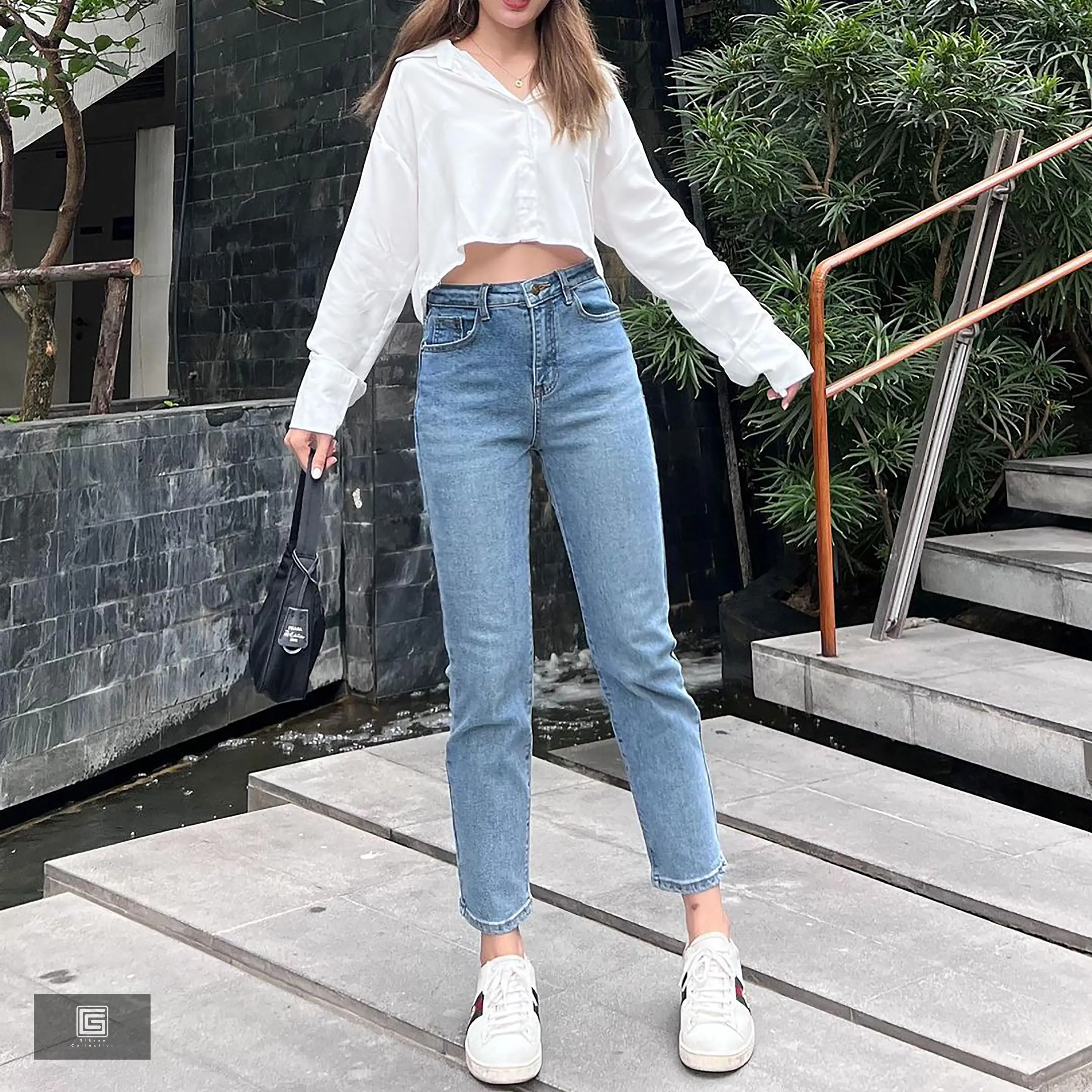 Jeans Boyfriend Hightwaist - Celana Jeans Wanita Hightwaist
