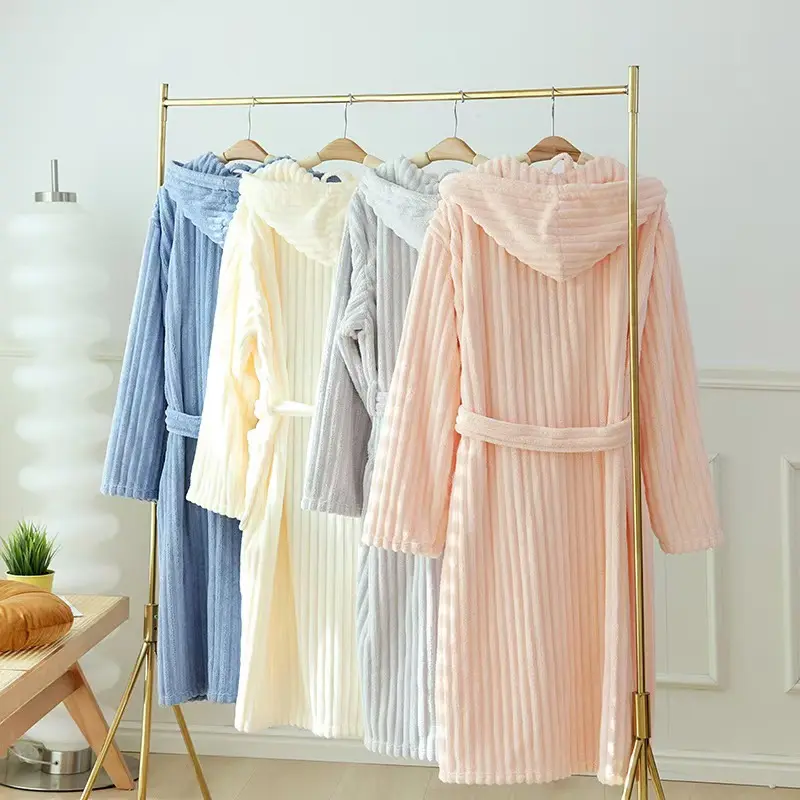 YJR-03[Bathrobe]Long Sleeve Bathrobe Anti-exposure outerwear, towels, quick-drying towels