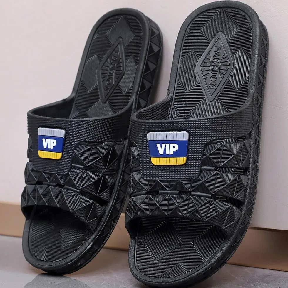 2025 Slippers Men's Thick Bottom Wear-Resistant Bathroom Bath Sandals Men's Summer Outdoor Home Antiskid Shoe Hot Sale
