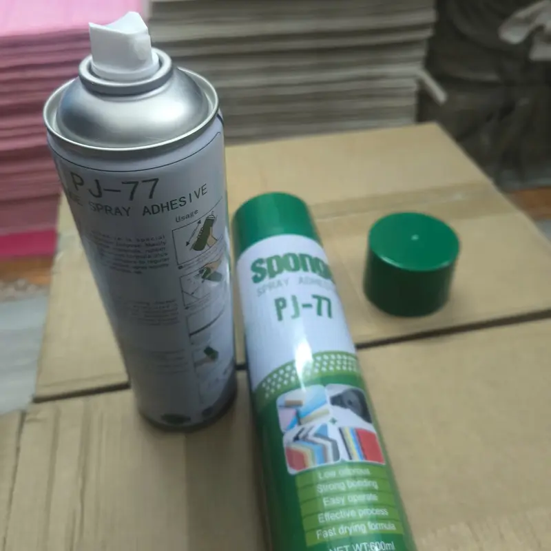 Keo xịt dán mút xốp, mút tiêu âm, giấy dán tường, thảm trải sàn chuyên dụng không mùi PJ77 dung tích 600ml - 1 lọ dán được 5-7m2 2