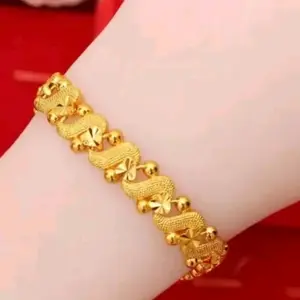 Gelang Tangan Dewasa Titanium Anti Luntur Perempuan - Pusat Xuping Titanium Emas Putih - Bracelets coco set Couple bestie anthony edwards bola