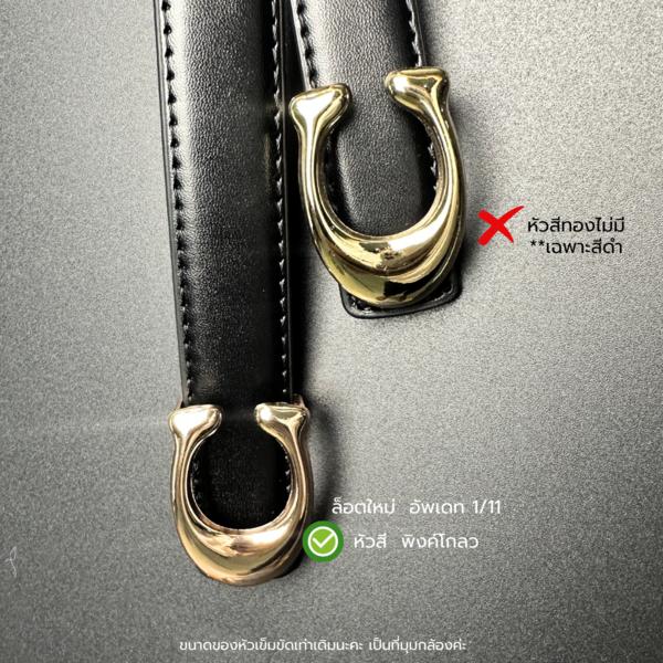 Product Introduction of BornToBelt (Ready to ship) เข็มขัดผู้หญิง เข็มขัดหนัง แฟชั่น หัวตัว C เจาะรูเพิ่มฟรี รุ่น Coco twotwiceเข็มขัด 4