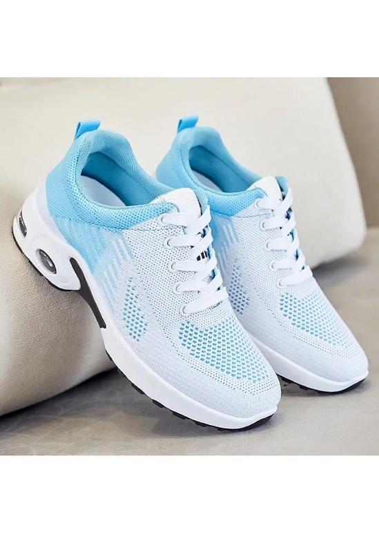 Product Introduction of New Running Shoes Ladies Breathable Sneakers Summer Light Mesh Air Cushion Women's Sports Shoes Outdoor Lace Up Training Shoes Comfortable walking shoes for foot protection 12