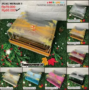 Kotak Hantaran Pernikahan Isi 4 Box Seserahan Pernikahan Dengan Tutup Mika Untuk Lamaran Seserahan Dan Pesta Pernikahan Merah Pita Jepretan Foto Sendiri