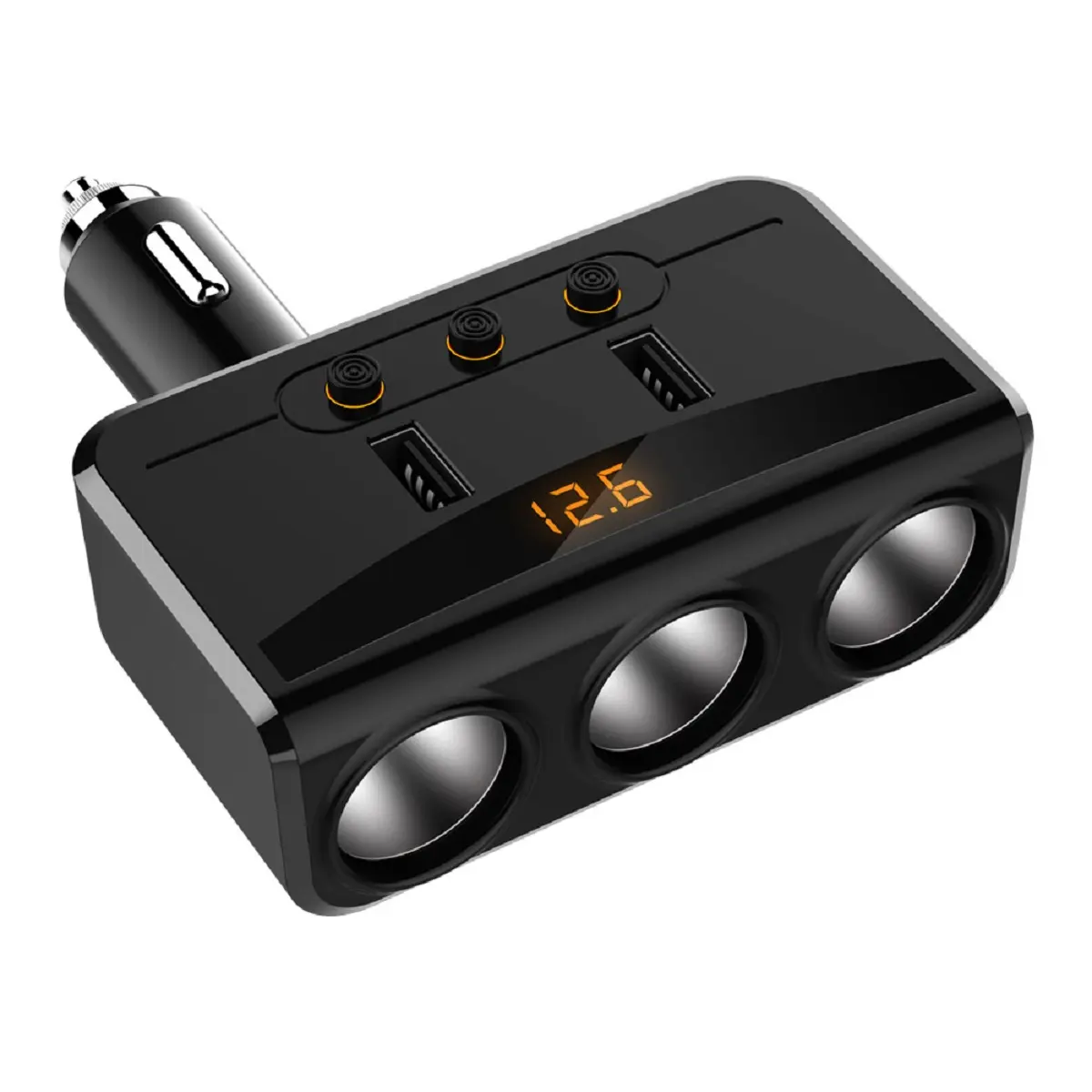Bộ Chia 3 Cổng Tẩu HY-29 Kèm 2 Cổng Sạc USB Dùng Cho Ô Tô Điện 12V và 24V Phụ Kiện Phụ Tùng