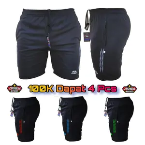 100K 4 Pcs Celana Pendek Olahraga Di Atas Lutut Slimfit - Celana Fitnes - Celana Gym ST003 Sport