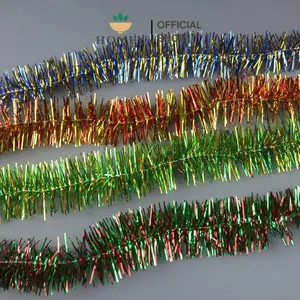 [COD] HOMEY - SLINGER 2 Meter Diameter 5cm Single Colored / Mix / Motif Rumbai Garland Tensil Tinsel Metalik Hiasan