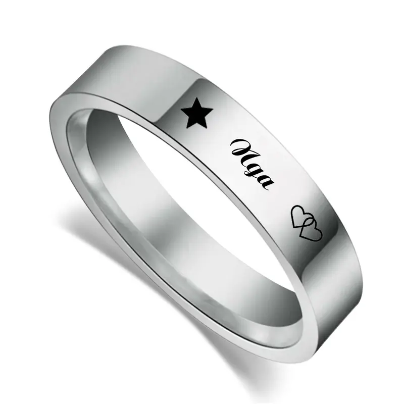 Vần N khắc tên riêng trên nhẫn Titan nhankhac 1