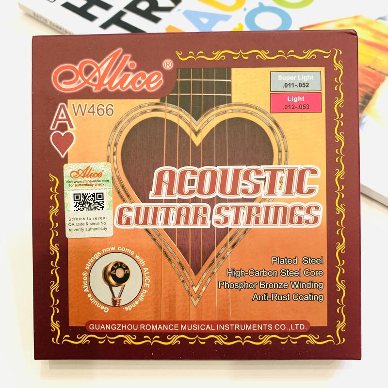  Bộ 6 dây đàn guitar sắt acoustic Alice Aw466 Phosphor Bronze 