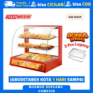 [Luar Kota] Showcase Warmer Gm-Dh-2p Etalase Pemajang Makanan