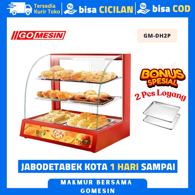 Pemanas Makanan Showcase Pemajang Chicken Donat GOMESIN ET-DH-2P - Shop ...
