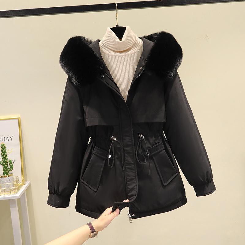 Áo Parka Đệm Nhung, Áo Khoác Dày Dặn, Dành Cho Nữ, Quần Áo Mùa Đông Mới, Phong Cách Hàn Quốc, Áo Khoác Đệm Bông Nhỏ Quần Áo Cotton Lông Cừu, Áo Khoác Cotton Top Jacket Women 8