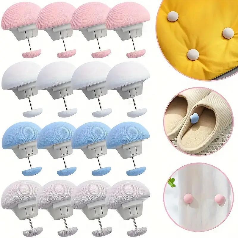 Mushroom Shaped Bed Sheet Holder, 24pcs Non-slip Reusable Bed Sheet Clip, Bedding Accessories for Bedroom, Home Supplies, Bedsheet Clip 5