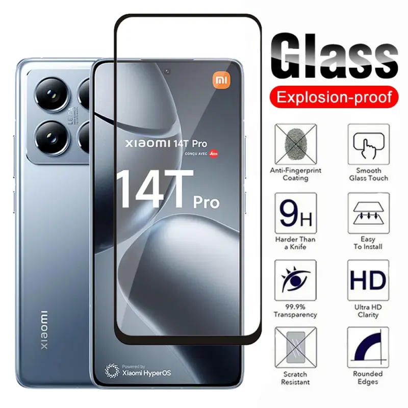 Phim Kính, Cho Xiaomi 14T Pro Và 14TPro, Bảo Vệ Màn Hình, Kính Cường Lực, Trong Suốt, HD Trong Suốt, Vỏ Bảo Vệ, Phim Trước, Có Sẵn Trong 1-2 Chiếc