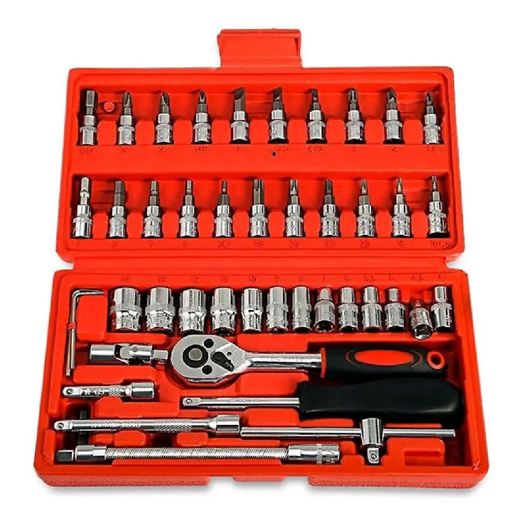 Bộ Tuýp Đa Năng 46 Chi Tiết Tự Động 1/4 Loại Tốt - Sản Phẩm Sửa Chữa Xe Và Trang Trí Nhà Cửa
