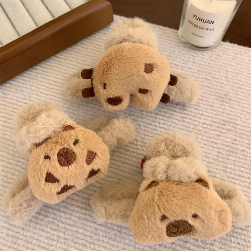 Product Introduction of Exquisite Cute Cartoon Plush Grab Clip Female Back Of The Head Ponytail Claw Hair Tools Female Girls Shark Clip Hair Accessories 13
