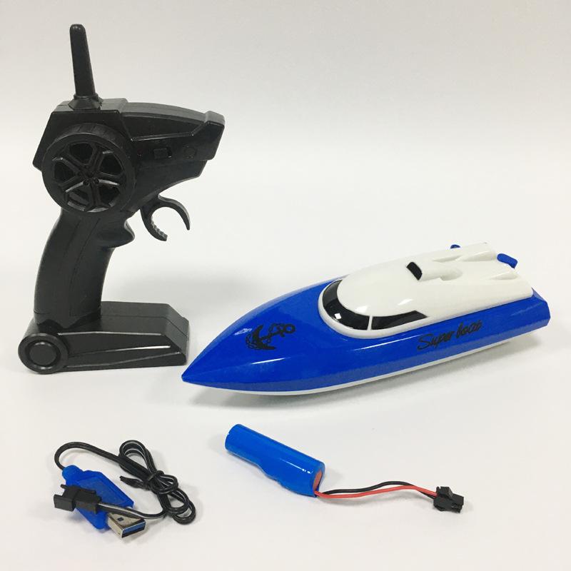 2.4G wireless remote control boat electric boat model charging high speed remote control speedboat with flashing lights children's toys 6