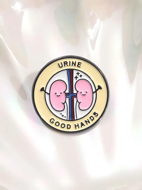 Urine Good Hands Enamel Pin, Cute Medical Kidney Urology Doctor Nurse Brooch, Lapel Badge Jewelry Gifts for Medicine Students 4