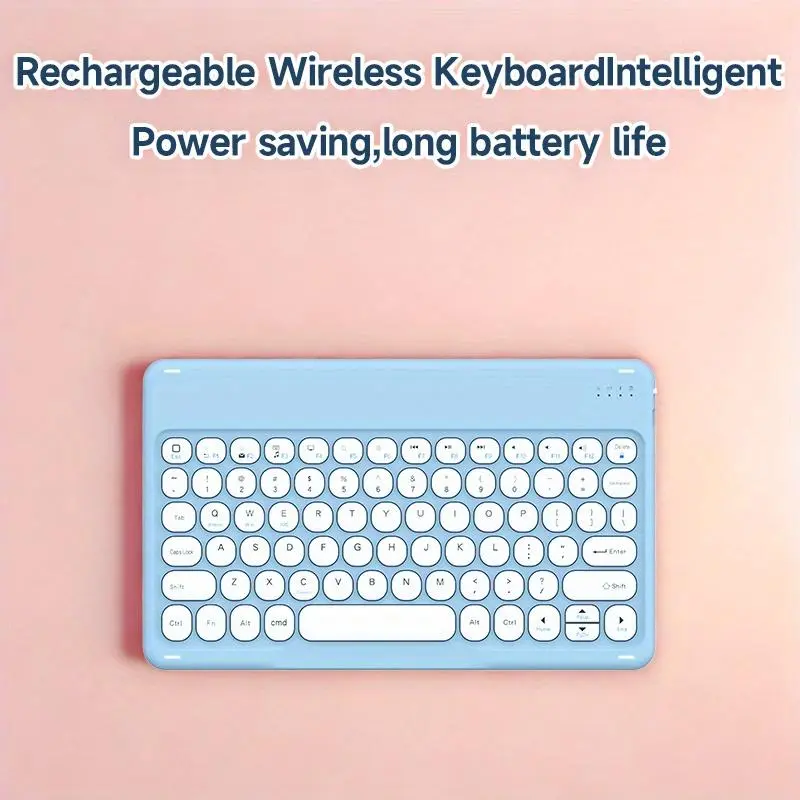 Wireless Tablet Keyboard, Portable Wireless Keyboard & Mouse Combination Set, Office Computer Keyboard for Tablet & Laptop 2