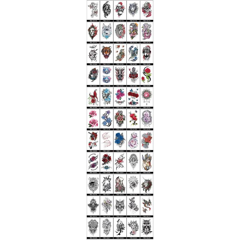 Product Introduction of Colorful Tattoo Stickers, Small Arm Waterproof Tattoo Stickers, Symbols, Totem Tattoo Stickers, Temporary Tattoos, 22
