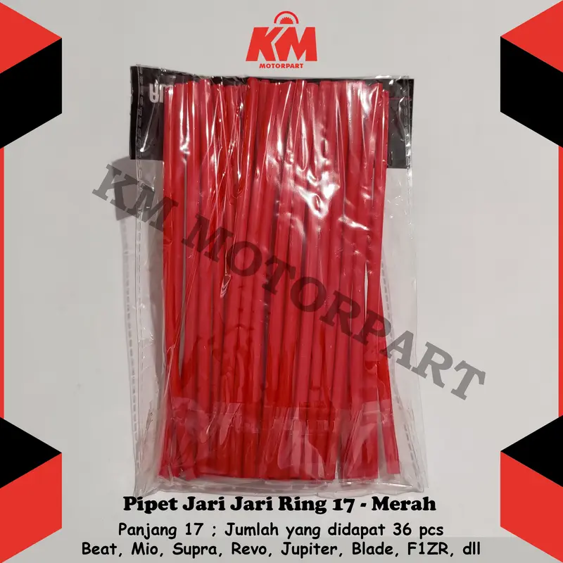 Pipet Jari Ring 17 Motor dan Sepeda Sedotan isi 36 pcs untuk Beat Mio Nex Scoopy Vario Xride dll 7