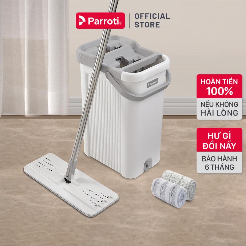 Bộ Cây Lau Nhà Thông Minh Tự Vắt, Bộ Lau Nhà, Chổi Lau Sàn 360 Độ - Parroti ProMAX PX01
