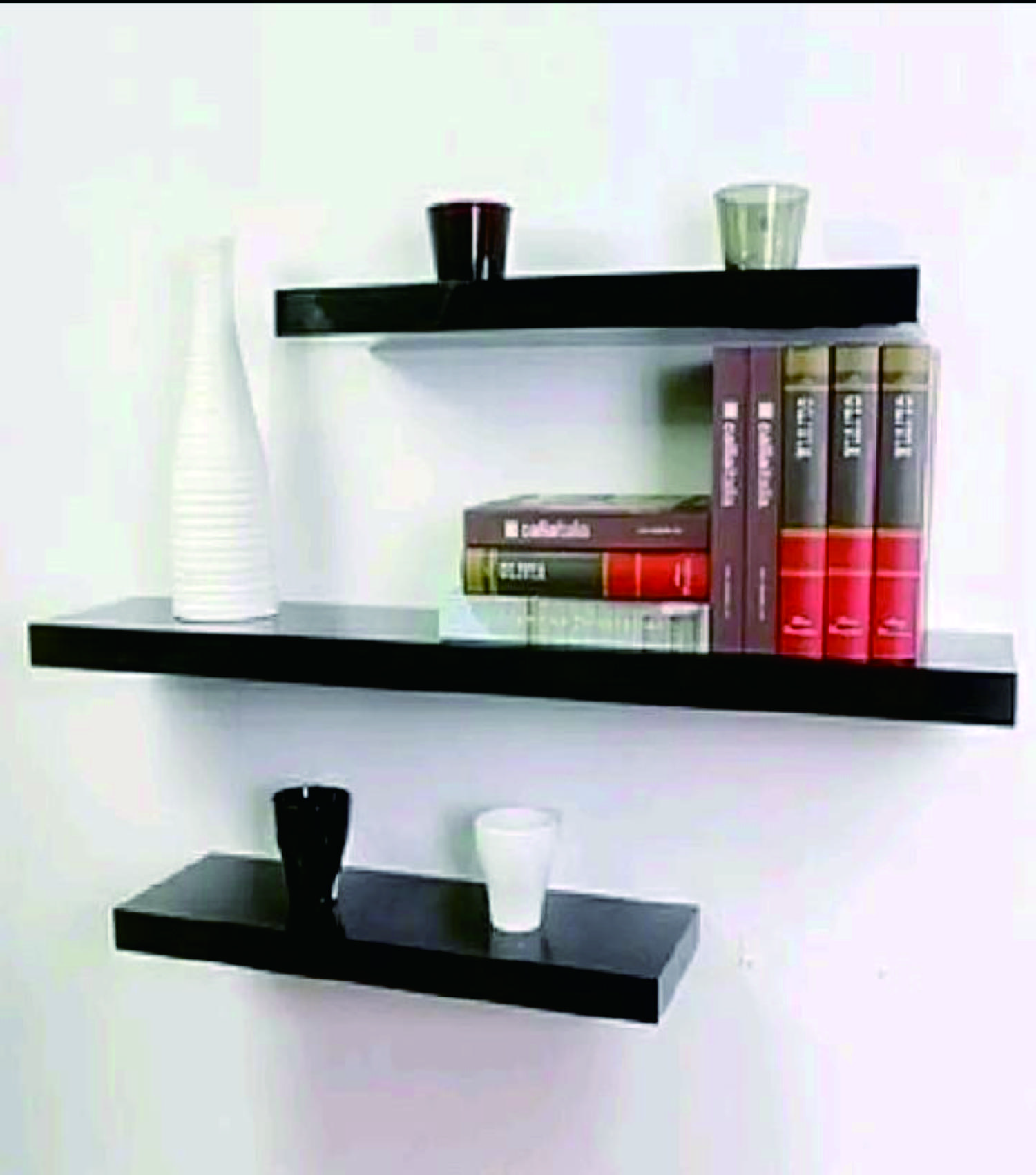 FURNITURE RAK HIASAN DINDING 3 SUSUN TERBARU 30CMX30CMX40CM Modern Kayu