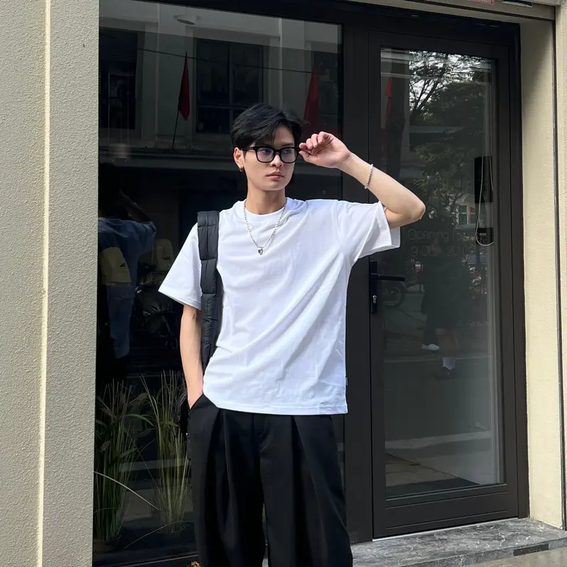 [PHIÊN BẢN NÂNG CẤP] Áo Thun Trơn NEWSEVEN Eternal T-shirt AT.204 Nam Menswear 8