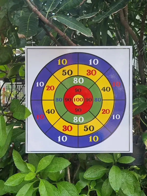 PAPAN SASARAN TEMBAK PELURU TEMPEL PELURU NERF PELURU NEMPEL 3