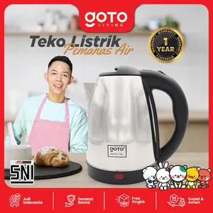 [COD] Goto living x KokoPanci Keto Kettle Pemanas Air Elektrik Stainless Steel 1.8L Listrik