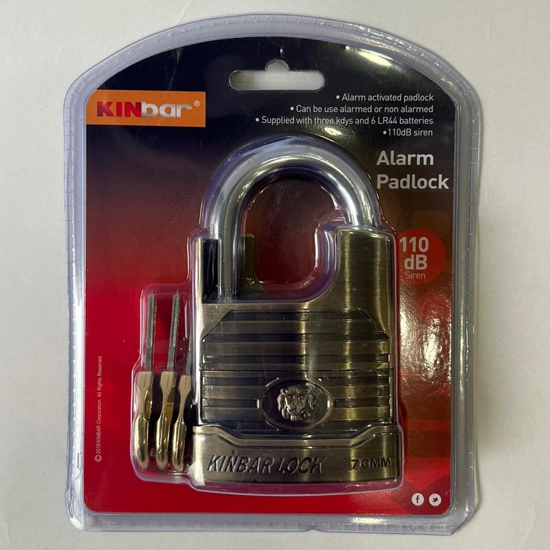 Ổ khoá còi báo động chống cắt, chống trộm Kinbar Crown size 7P ( Bảo Hành 24 tháng )