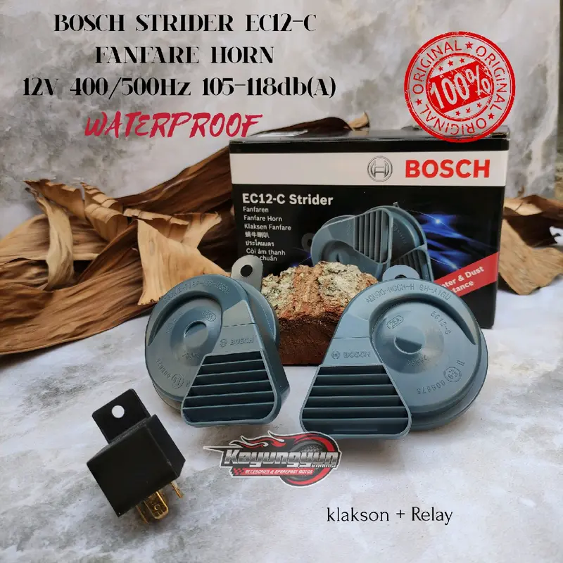 KLAKSON KEONG BOSCH KLAKSON STRIDER EC12-C WATERPROOF 12 VOLT KLAKSON MOBIL DAN KLAKSON MOTOR Car 2