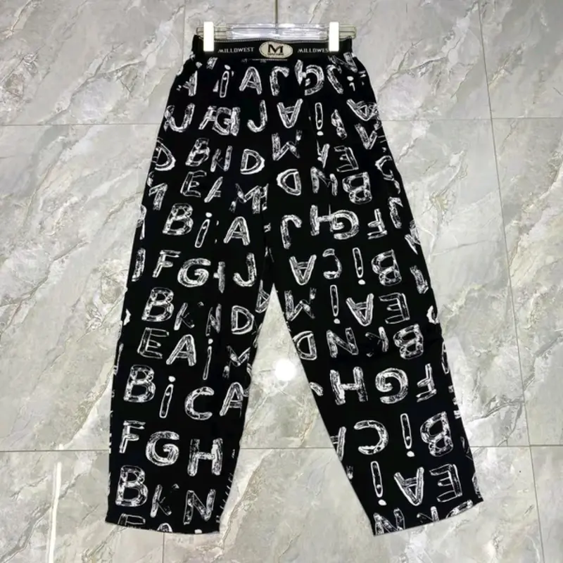 Quần Baggy mặc hè vải lụa Hàn Mango đẹp sai (40_68kg) - BST Xuân hè 2