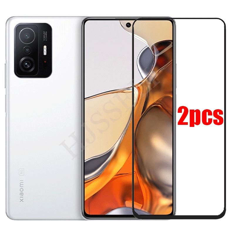 Bảo vệ màn hình kính cường lực Xiaomi 11T Pro, 2 miếng, nắp kính đầy đủ, Xiaomi…