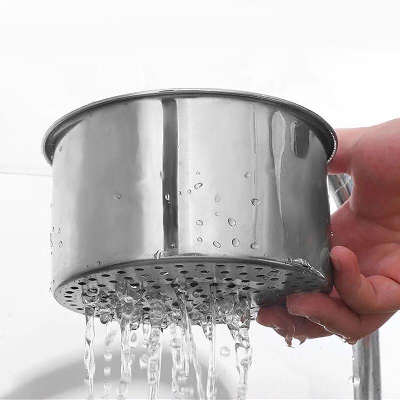 ￼Giỏ lọc rác bồn rửa chén thiên nga inox không gỉ - Giỏ gác bồn rửa bát lọc nước thông minh - Khay lọc rác bồn rửa bát chén 4