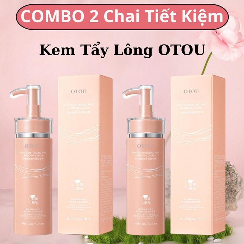 (COMBO 2) Kem Tẩy Lông OTOU Toàn Thân Nách, Tay 120G | Wax Lông An Toàn, Không Đau, Không Kích Ứng, Dành Cho Mọi Loại Da, Dùng Cho Cả Nam Và Nữ 2