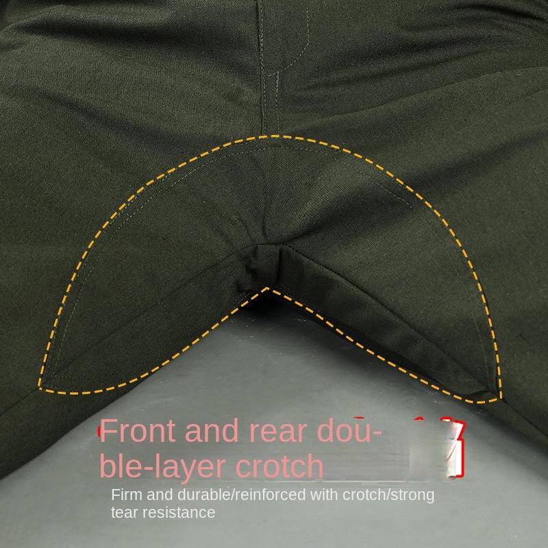 Wear-Resistant Solid Workwear Work Pants Men's Loose Spring and Autumn Welding Welder Labor Protection Clothing Labor Protection Pants Overalls Overalls Menswear Trouser Lingerie Bowling 5