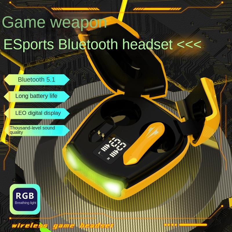 Tai Nghe Bluetooth, Ks35 Mới, Không Dây, Hai Tai, TWS, Thích Hợp Chơi Game, Cảm Ứng, Màn Hình Kỹ Thuật Số Hai Cửa, Tai Nghe Tạo Hình Xe Thể Thao R05 Earphone 0