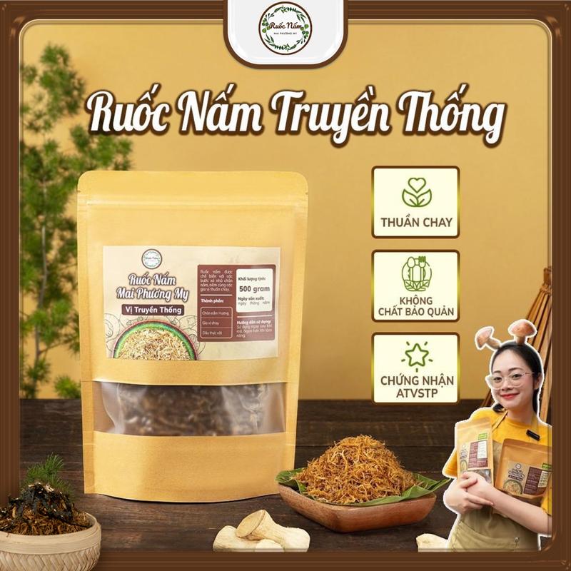 Ruốc Nấm Hương Mai Phương My Vị Truyền Thống Gói 500gram - Food