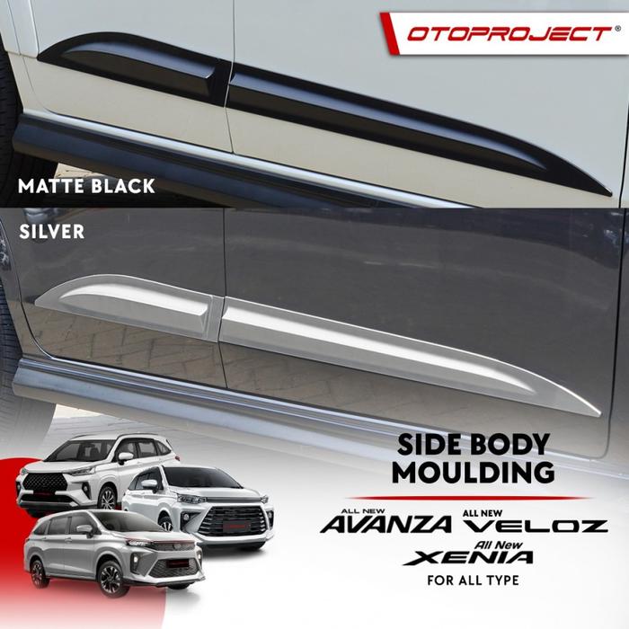 Gambar Otoproject - Side Body Moulding A.N Veloz / A.N Avanza 2022 Matte Black | List Samping Body Veloz / Avanza - MATTE BLACK dari Otoproject Kab. Tangerang Tokopedia