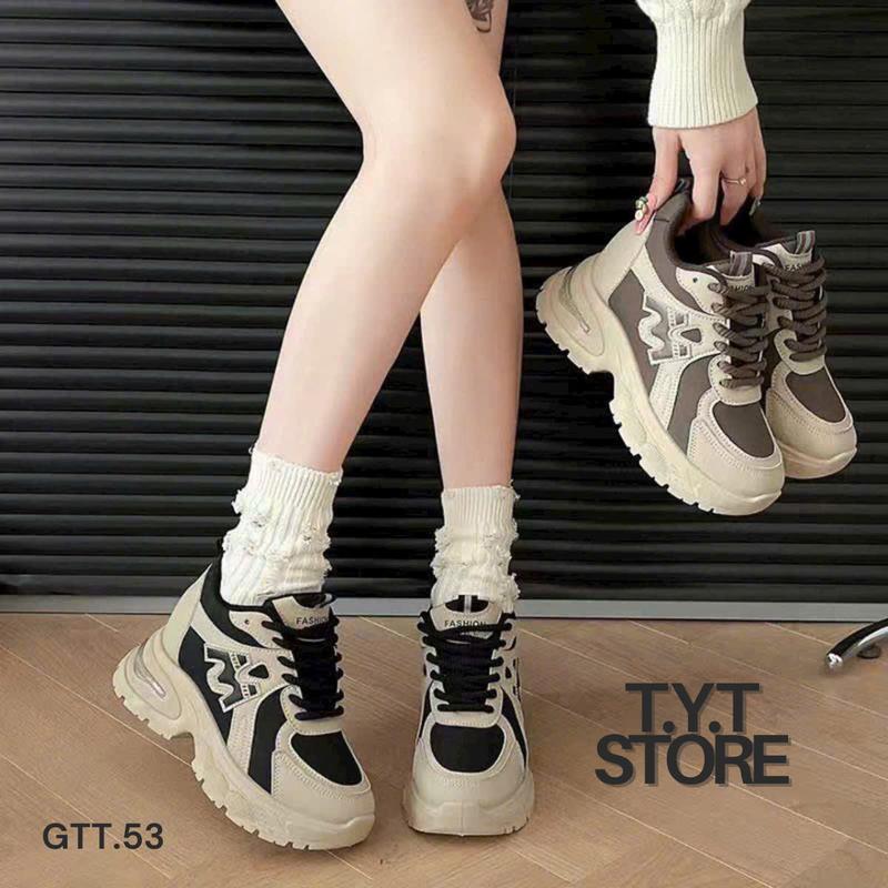 Product Introduction of (Tăng 1 size) T.Y.T Store - Giày nữ (đế độn 8cm) thể thao nhẹ hottrend 2024 - GTT.53 Sneaker Shoes  ( giay quang chau ) 12