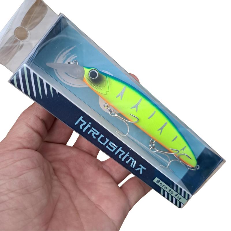  Mồi Giả Cá Nhựa Ronin Hirushima Chất Liệu Nhựa ABS Siêu Bền Có Bi Action Chìm Trang Bị 3 Lưỡi BKK Trắng 13cm Nặng 20.5gr Phù Hợp Câu Cá Chẽm Măng Mú Nhồng Hồng Ngựa Nam Hoàng Đế Bắt Cá Đi Câu Fishing 