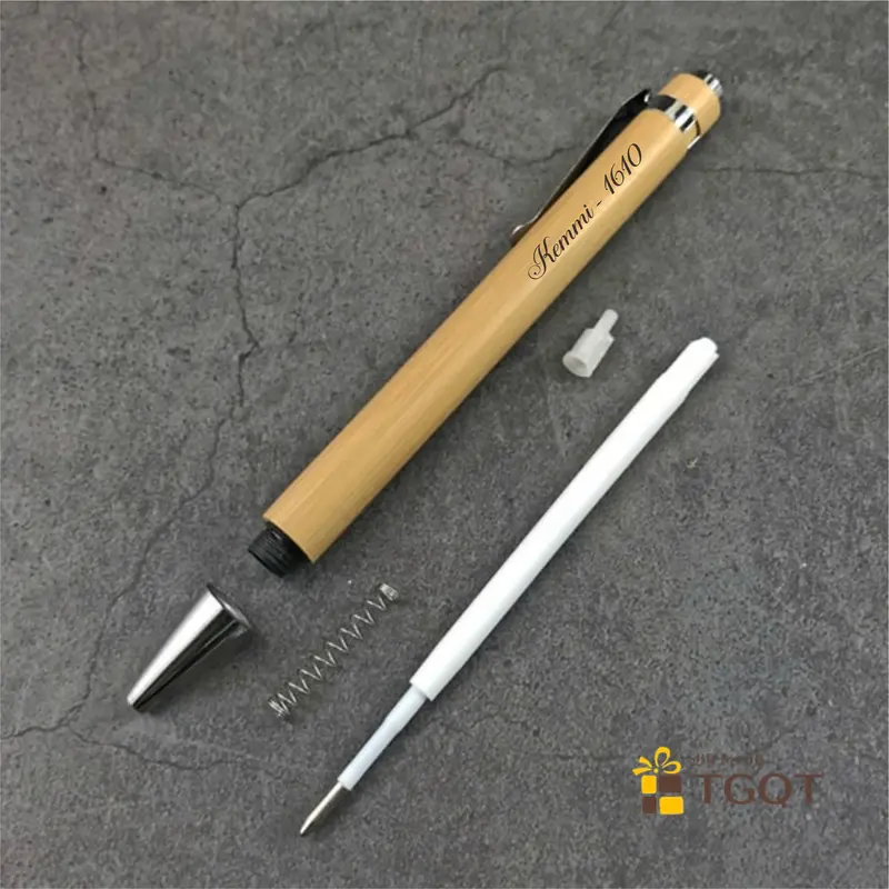 Bút gỗ tre miễn phí khắc chữ theo yêu cầu- Viết gỗ khắc tên - Quà tặng thầy cô, quà tốt nghiệp ý nghĩa - thay ngòi dễ dàng 6