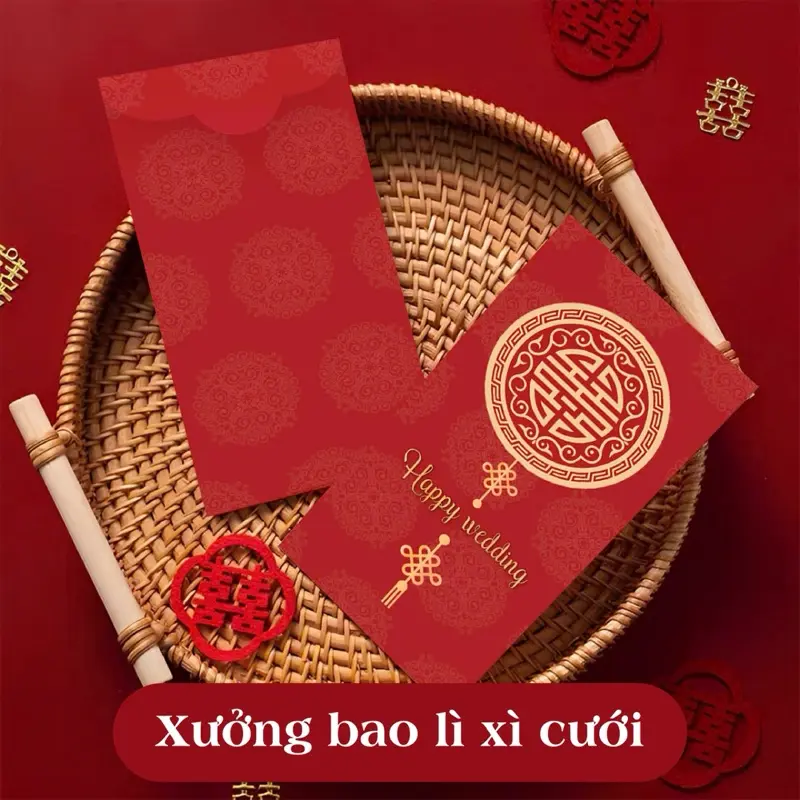 Bao lì xì Cưới, lì xì ăn hỏi, blx Gieo duyên, Lì Xì Hỷ Bao lì xì đám cưới đám hỏi, lì xì mâm quả 8