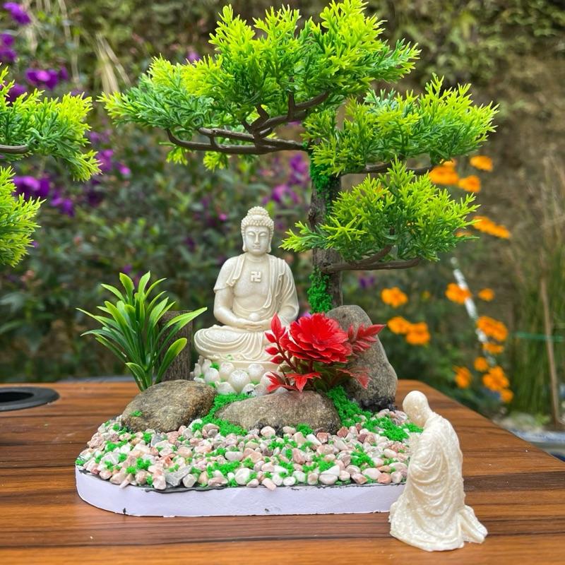 Layout tượng phật thích ca kích thước 15-15-15 ( tượng thích ca cao 10cm ) layout dùng để set up bể cá, trang trí decor ,thuỷ sinh , tiểu cảnh.